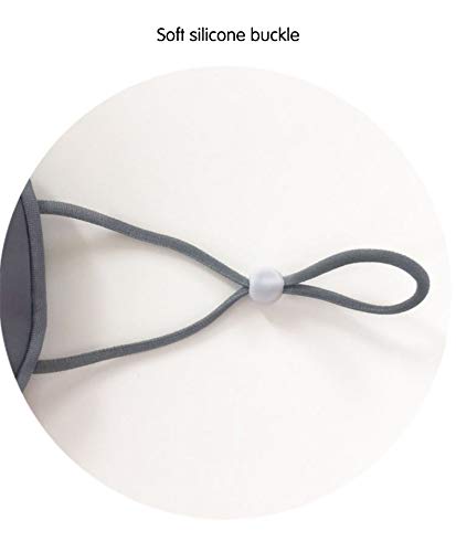 [Australia] - Sleep Eye Mask, Blindfold with Adjustable Ear Loops Warm and Cool Double-Sided, for Travel and Nap (Dark Grey + Light Grey) Dark Grey + Light Grey 