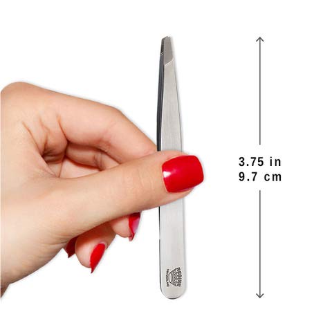 [Australia] - Regine Switzerland Genuine Diamond Tip Tweezer - Handmade in Switzerland - Professional Precision for Eyebrow & Hair Removal - Perfectly Aligned - Stainless Steel 