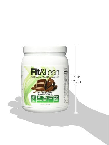 [Australia] - Fit & Lean Meal Shake Fat Burning Meal Replacement with Protein, Fiber, Probiotics and Organic Fruits & Vegetables and Green Tea for Weight Loss, 1lb, Chocolate, 10 Servings Per Container 1 Pound (Pack of 1) 