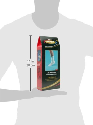 [Australia] - Maxar Canvas Ankle Brace (with Laces), Extra Large, White X-Large 