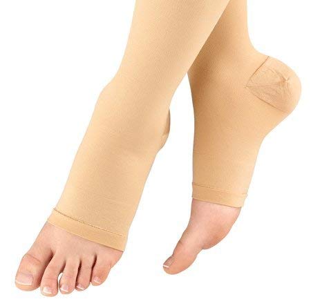 [Australia] - Allegro 20-30 mmHg Surgical 203/206 Medical Compression Hose - Women's Compression Pantyhose for Post-Surgery Support Beige Medium 