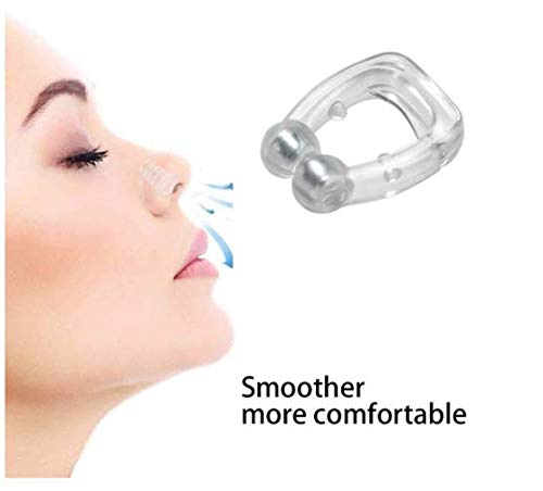 [Australia] - 3 Pack Anti Snore Devices, Silicone Magnetic Anti Snore Clips, Anti Snore Clip Device, Nasal Dilator Snoring with Magnets for Promotes Breathing and Sleep White 3 Pack 
