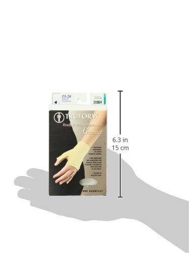 [Australia] - Truform Lymphedema Compression Gauntlet, 15-20 mmHg Post Mastectomy Support, Beige, Medium 