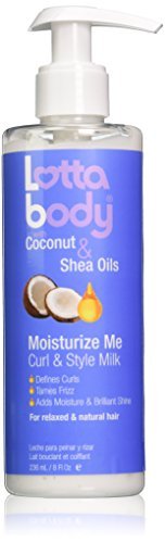 [Australia] - Coconut Oil and Shea Moisturize Me Curl & Style Milk by Lotta Body, Defines Curls, Anti Frizz, Adds Moisture & Shine 8 Fl Oz 