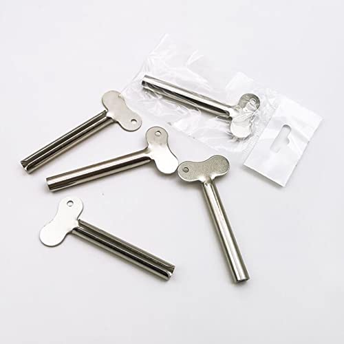 [Australia] - Hsthe Sea 6 pieces metal toothpaste squeezer squeeze tube stainless steel tube squeezer key roll tube creams colour squeezer tool for bathroom 