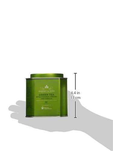 [Australia] - Harney & Sons Green Tea with Coconut, Ginger and Vanilla, 30 Sachets, 2.67 oz (75 g) 