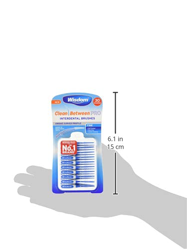 [Australia] - Wisdom Toothbrushes Clean Between Pro Interdental Brushes, Fine, Pack of 3, 90-Count, 100 g 