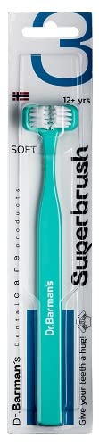 [Australia] - Dr. Barman's Superbrush Regular Toothbrush, Adult /12 Years, Pack of 1 Single 1 count (Pack of 1) 