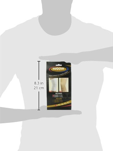 [Australia] - Maxar Cotton/Elastic Knee Brace - Beige, Small 