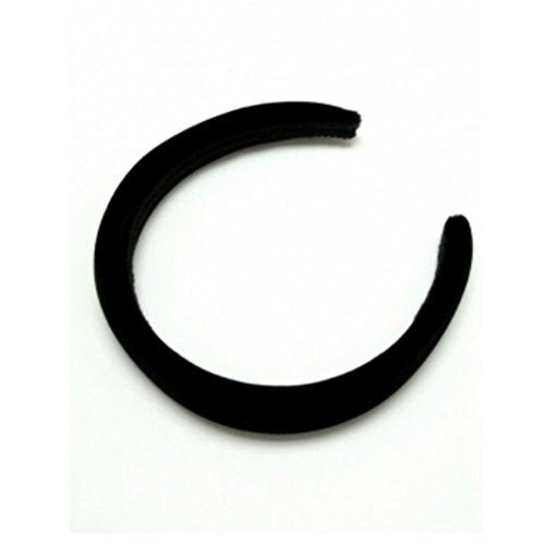[Australia] - Black Velvet Feel Alice Hair Band Headband 2.5cm (1) Wide by Pritties Accessories Black 1 Count (Pack of 1) 