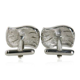 [Australia] - Cuff-Daddy Sapphire Blue Crystal Wave Cufflinks with Presentation Box 