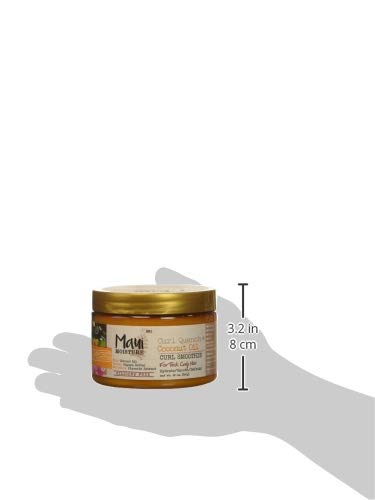 [Australia] - Maui Moisture Curl Quench + Coconut Oil Hydrating Curl Smoothie, Creamy Silicone-Free Styling Cream for Tight Curls, Braids, Twist-Outs & Wash & Go Styles, Vegan & Paraben-Free, 12 oz 