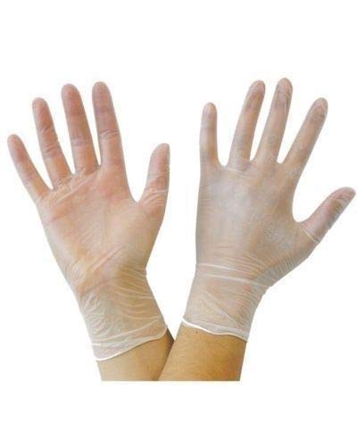 [Australia] - BOX OF 100 Strong Quality CLEAR Vinyl Powder Free LARGE Gloves |Latex Free - Food Safe - Ambidextrous |MULTI PURPOSE DISPOSABLE GLOVES AQL 1.5 EN455 CLASS 1 Gloves 