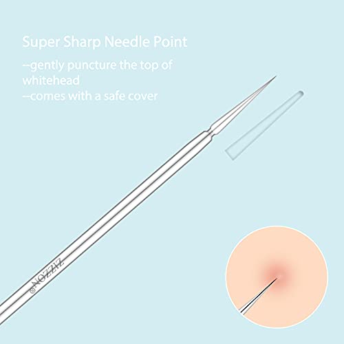 [Australia] - ZIZZON Titanium Lancet Needle Acne Blackhead Remover Pimple Extractor Popper Tool 