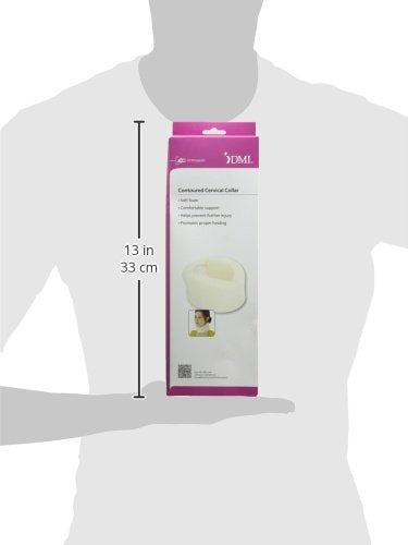 [Australia] - DMI Soft Foam Cervical Collar Neck Support Brace, Large, 3-Inch Width, White 3 inch width 