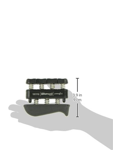[Australia] - Prohands Gripmaster Rehab Hand Exerciser, Finger Exerciser (Hand Grip Strengthener), Spring-Loaded, Finger-Piston System, Added Palm Cushion, (9 lb X-Heavy Tension, Black-Gripmaster Rehab) 9 Pound (X-Heavy Tension) Black - Gripmaster Rehab 