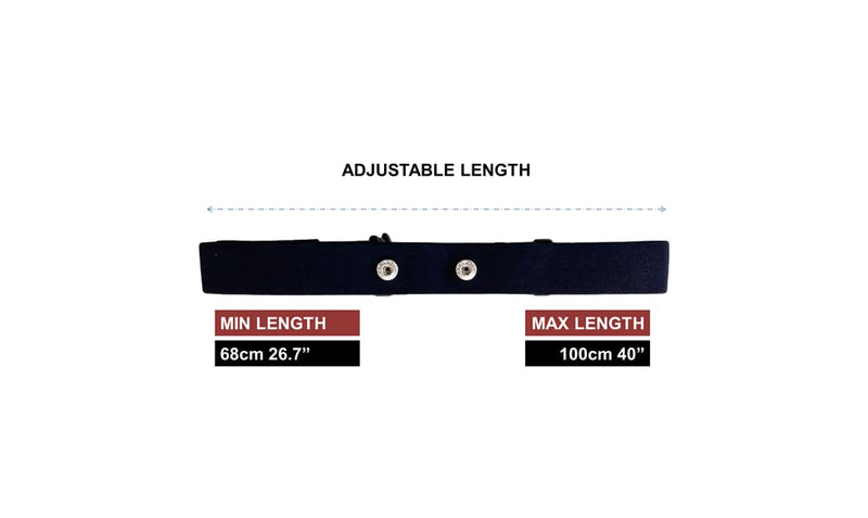 [Australia] - Cardiosport Heart Rate Monitor Soft Chest Strap Replacement Belt Size S-XL for: Wahoo, Sigma, Peloton, Decathlon, Cardiosport 