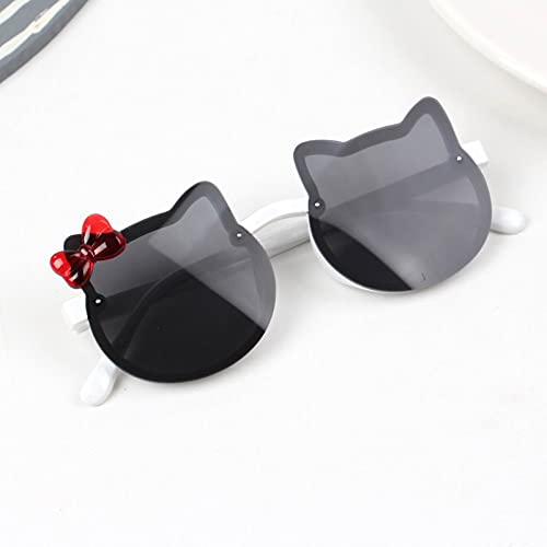 [Australia] - Laiqian Cute Cat Sunglasses for Gilrs Black 