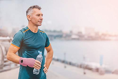 [Australia] - Doctor Developed Comfy,Lightweight,Wrist Support-Strap-Brace-Hand Support, Perfect fit for Right Hand, for Men and Women by Dr Arthritis - Single, Pink 