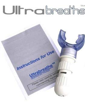 [Australia] - Ultrabreathe® Breathing Exerciser – White, inspiratory/expiratory Muscle Trainer 