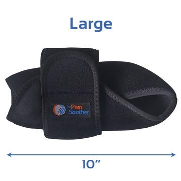 [Australia] - Reusable Hot Foot & Cold Ice Pack Wrap for Plantar Fasciitis, Heel Spurs, Arch Pain, Sore Feet, Swelling - Extra Gel Pack Included (Large) HSA or FSA Eligible Large (Pack of 1) 