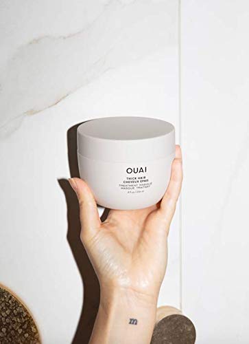 [Australia] - OUAI Treatment Masque. Repair and Restore Hair with the Deeply Moisturizing Hair Masque. Leave Hair Feeling Soft, Smooth and Strong. Free from Parabens and Phthalates (8 fl oz) (NEW - THICK) NEW - THICK 