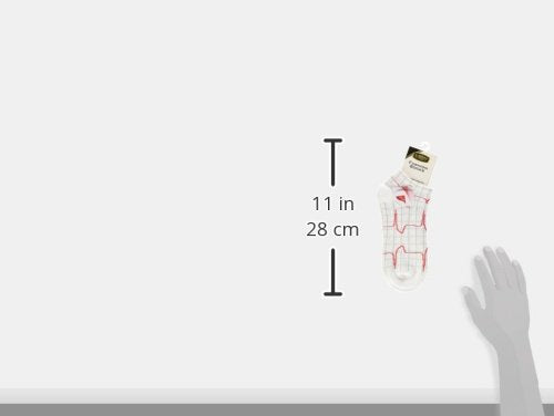 [Australia] - Prestige Medical 377-hrb Heartbeat Nurse Socks, white 
