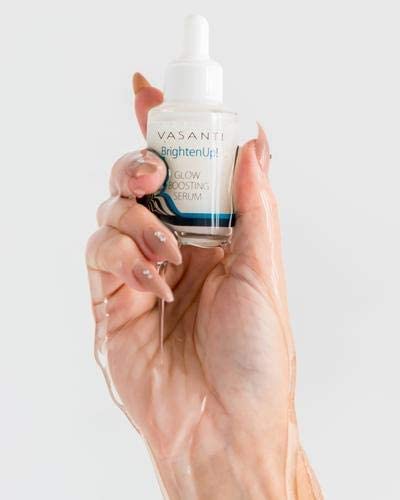[Australia] - VASANTI Brighten Up! Glow Boosting Serum - Enriched with Vitamin C, Fights Dullness, Anti-Aging Serum Giving You Glass-Like Finish Glow 