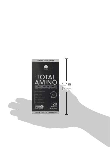[Australia] - Total Amino | Full Spectrum Amino Acids Capsules | BCAA | Free Form Amino Acids | 120 Vegan Capsules | G&G Vitamins 
