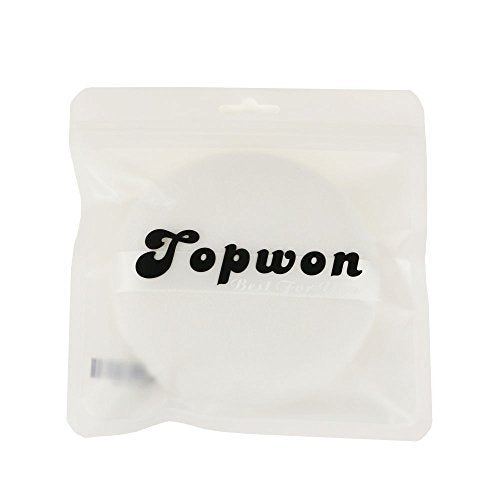 [Australia] - Topwon 4'' Loose Powder Puff Large Body Puff W Ribbon (10cm) - 3 Pcs 