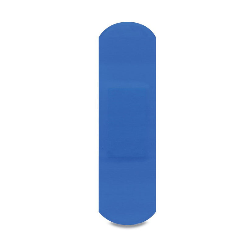 [Australia] - Dependaplast REL545 Food Area Plaster With High Visibility And Metal Detection Properties, Easily Detectable, Individually Wrapped 7.5 cm x 2.5 cm, Blue (Pack of 100) 
