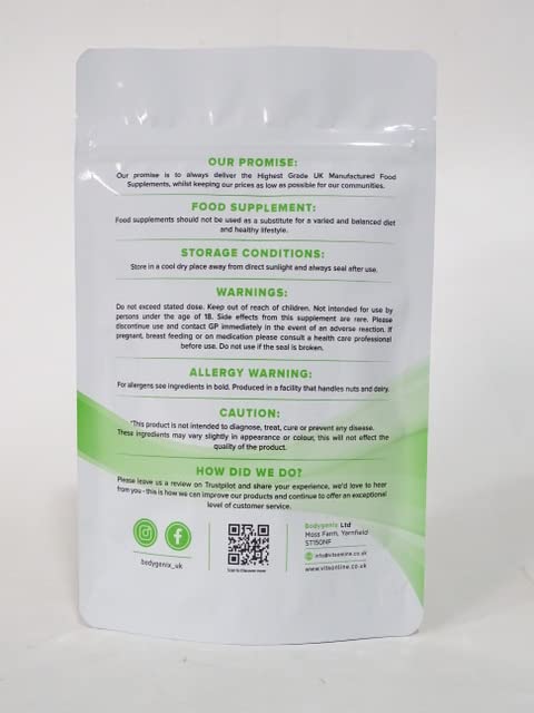 [Australia] - Bodygenix Feverfew 1000mg Vegan Capsules Supplements � with Anti-inflammatory Properties � Support Healthy Joints Health, Supports Mood and Migraine Headache (120) 