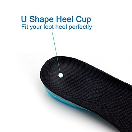 [Australia] - Silica Gel Sport Shoe Insole,MARRDO Spring Cushioning Shock Absorption Shoe Insert ,Forefoot Enhances Massaging Footbeds,Plantar Fasciitis Sports Running Insoles for Men & Women(Men 7.5-10) Men 7.5-10/Women 9-11 Black 