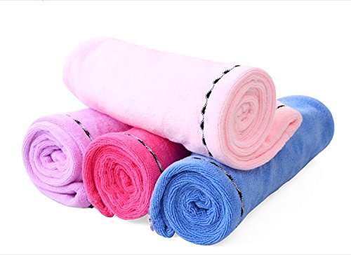 [Australia] - Microfiber Hair Drying Towels, Fast Drying Hair Cap, Long Hair Wrap, Absorbent Twist Turban, 4 Pack 