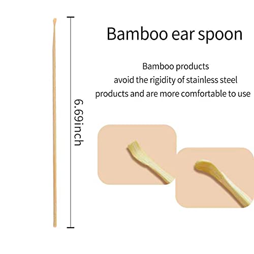 [Australia] - shandong papaya Cleaner,Wooden Bamboo Ear Scoop, Ear Cleaning Tool, Portable Earwax Removal Tool , Ear Wax Removal, Ear Wax Removal Tool 
