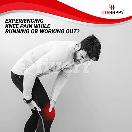 [Australia] - Active Relief Knee Brace by Lifehapps - Patella Knee Support Compression Sleeve with Side Stabilizers for Arthritis Joint Pain, Meniscus Tears, ACL, MCL Injuries, Exercise, Running (3XL, Black) 