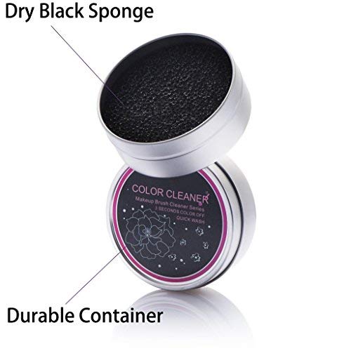 [Australia] - 2 Pack Cleaner Sponge, Dry Makeup Brushes Cleaner Eye Shadow or Blush Color Removal Quickly Switch to Next Color 