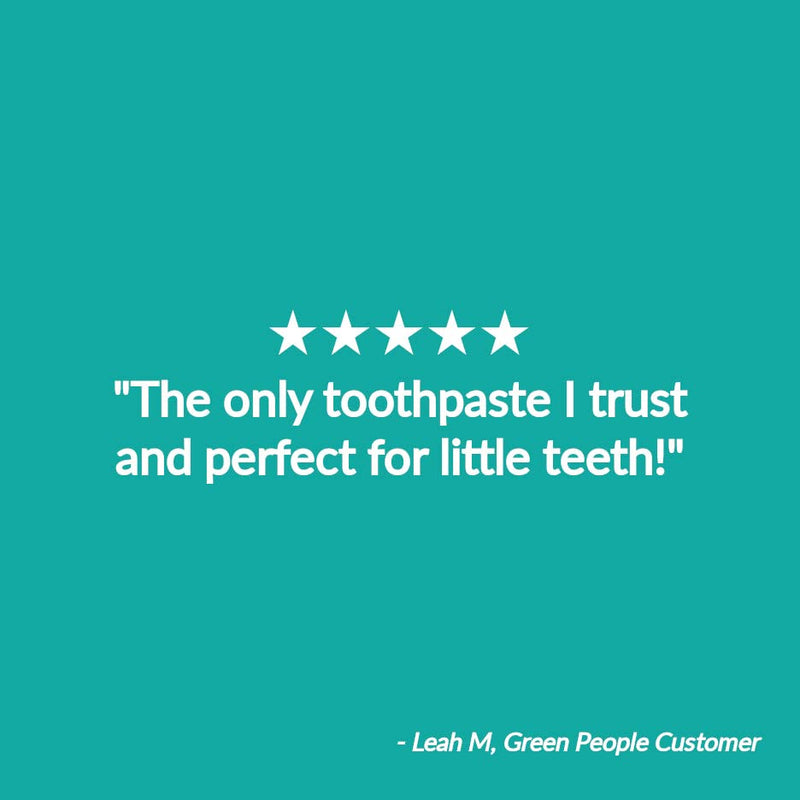 [Australia] - Green People Organic Children Spearmint & Aloe Vera Toothpaste 50ml | 100% Natural Toothpaste for Babies & Kids | Safe if Swallowed | Fluoride free & SLS free | Mint Toothpaste for Kids 