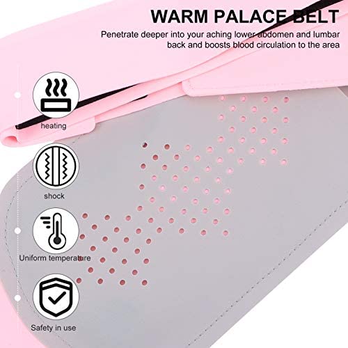 [Australia] - HEALLILY Menstrual Heating Pad Portable Women Heating Belt for Cramps and Period Pain Relief Style A Grey 