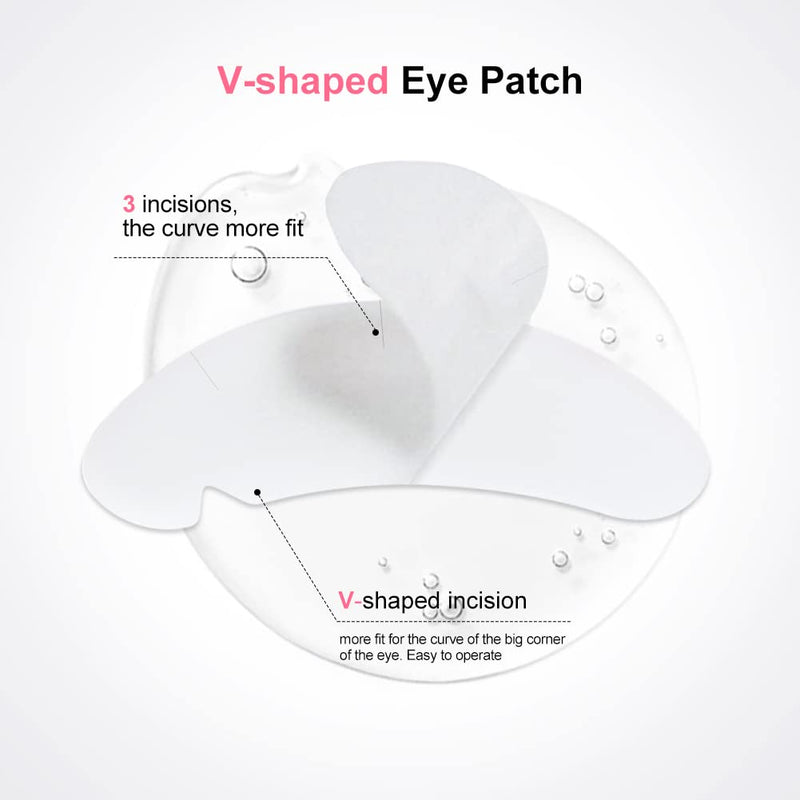 [Australia] - 50Pairs Eyelash Extension Pads Under Eye Gel Pads Lash Pads Lint Patches Under Eye Patches Eye Pads for Eyelash Extensions (Black) Black 