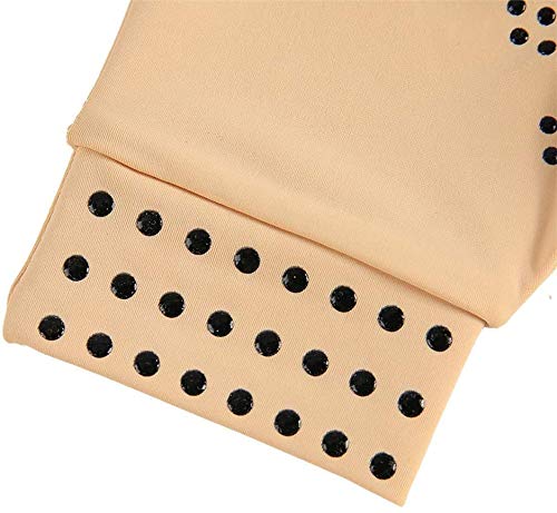 [Australia] - Chargen Arthritis Gloves Compression Gloves Fingerless Gloves Magnetic Anti-Arthritis Therapeutic Therapy Fingerless Gloves Relief Hand Pain Relief Heal Joints Relief ((Nude) Nude 