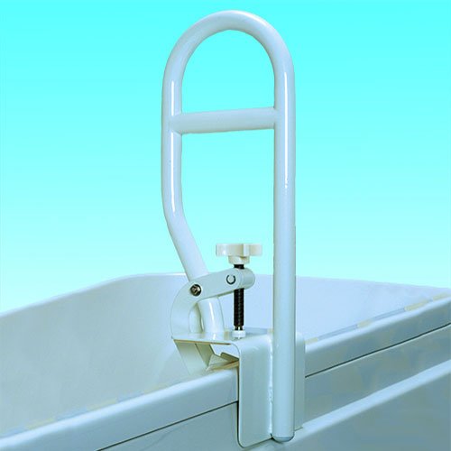 [Australia] - Homecraft Steel Grab Bar, Safety Rail and Mobility Aid Bathtub Clamp for Elderly, Handicapped and Disabled User Support single 