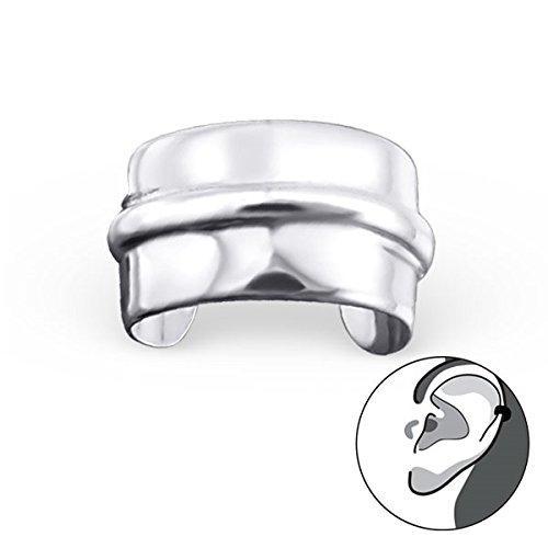 [Australia] - Plain Ear Cuff Sterling Silver - with Gift Box 