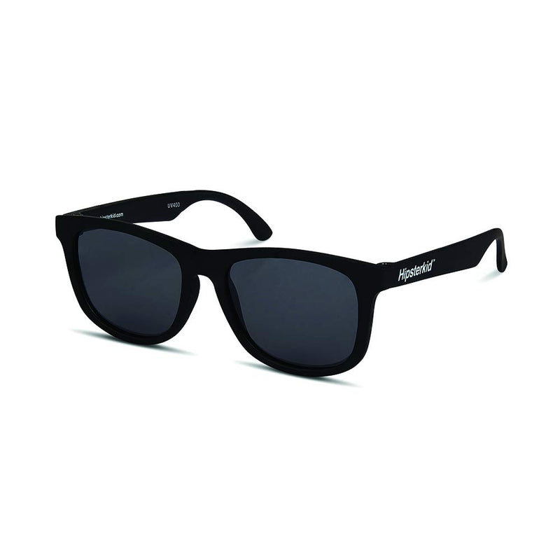 [Australia] - Hipsterkid Baby & Kids Sunglasses for Toddlers, Infants, Newborns, Girls, Boys Black/Wayfarer Ages 0-2 