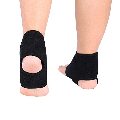 [Australia] - 1 Pair Ankle Brace, Breathable Compression Sleeve Elastic Foot Guard Sprains Injury Wrap Strap for Sports, Pain Relief, Injury Recovery, Heel Spurs and Flat Feet Black Suitable for All Size 