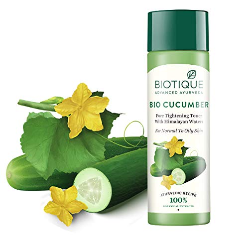 [Australia] - Biotique Cucumber Pore Tightening Freshener with Himalayan Waters for Normal To Oily Skin 120 ml (Pack of 1) 