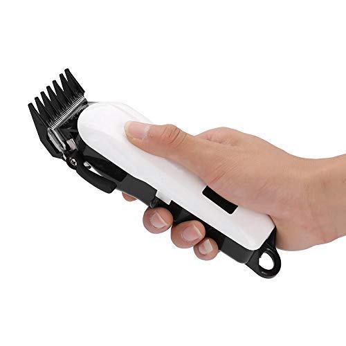 [Australia] - Marhynchus White Wireless USB Hair Clipper Trimmer Rechargeable Electric Hair Cutting Machine Cutter Clipper Steel+ABS 
