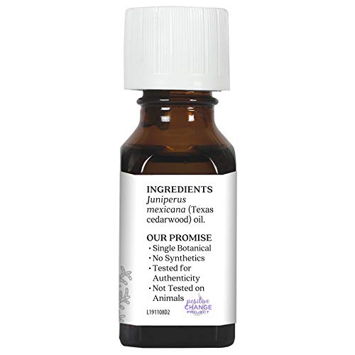 [Australia] - Aura Cacia Pure Texas Cedarwood Essential Oil | 0.5 fl. oz. | Juniperus mexicana 