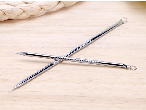 [Australia] - WOIWO 2PCS Stainless Steel Acne Needle, Angle Plug Acne Needle, Beauty Acne Tool Beauty Tools. 