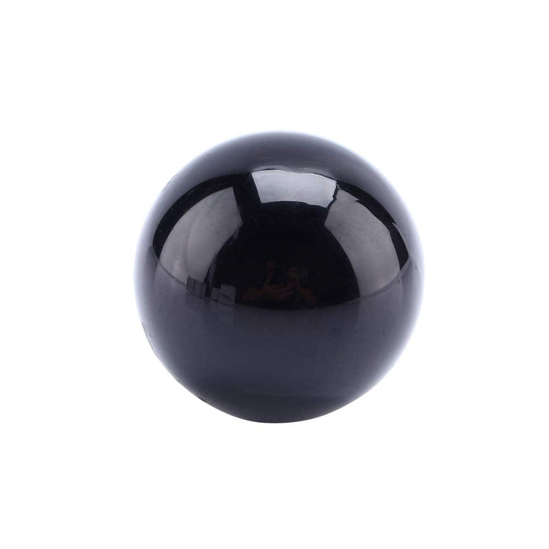 [Australia] - Hztyyier 40mm Natural Crystal Ball, Black Obsidian Crystal Ball Decorative Ball Fortune Telling Ball with Wooden Stand 